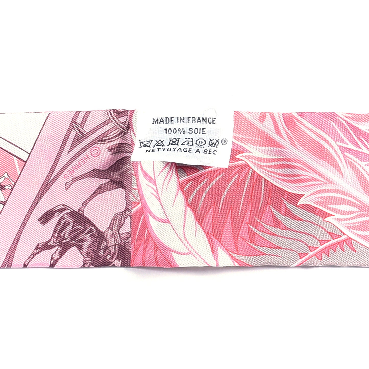 Silk Cheval Phoenix Twilly Grenadine Rose Gris