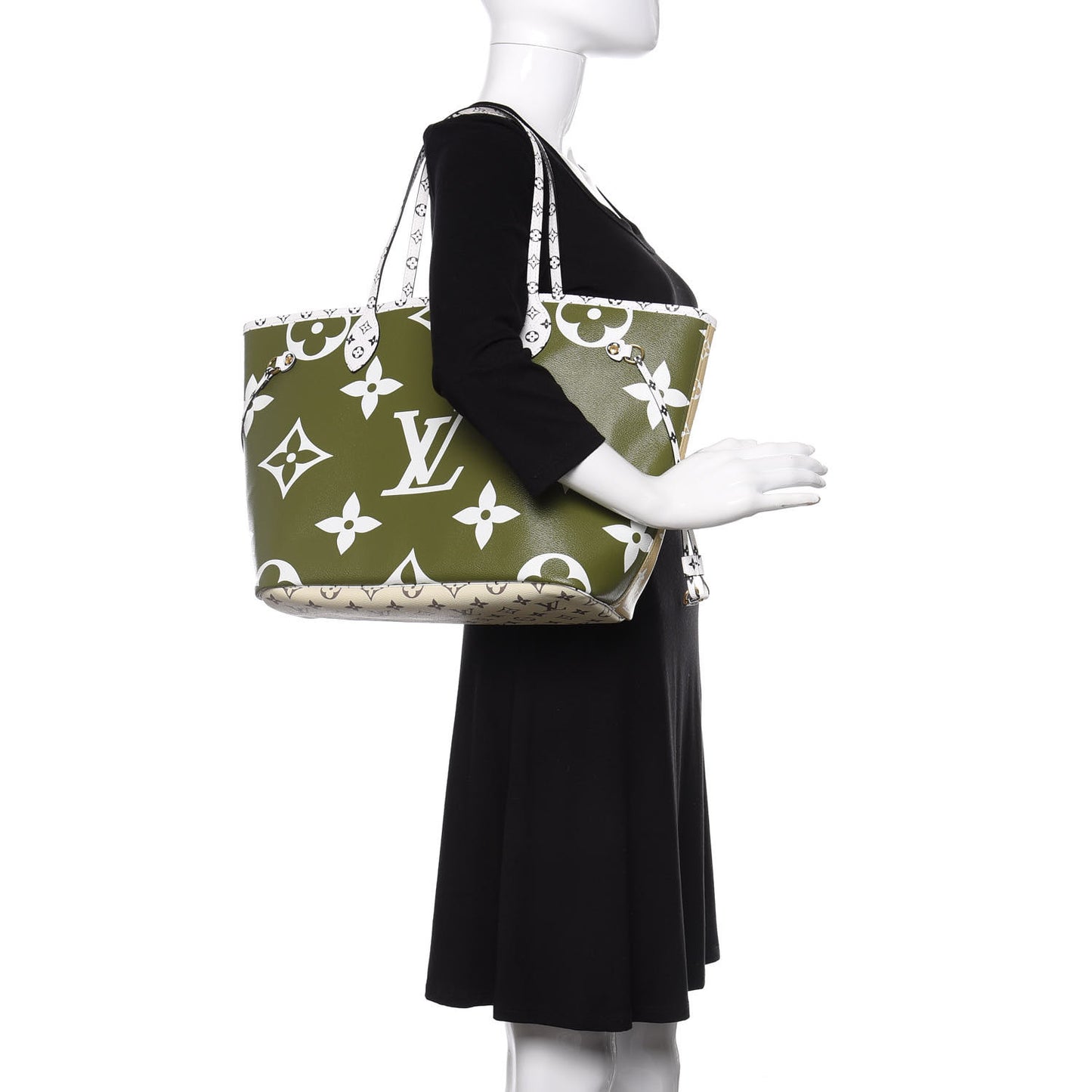 Monogram Giant Neverfull MM Kaki