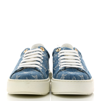 Louis Vuitton Denim Monogram Time Out Sneakers 38 2 of 8