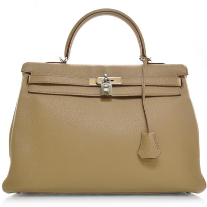 Hermes Taurillon Clemence Kelly 35 Tabac Camel 1 of 12