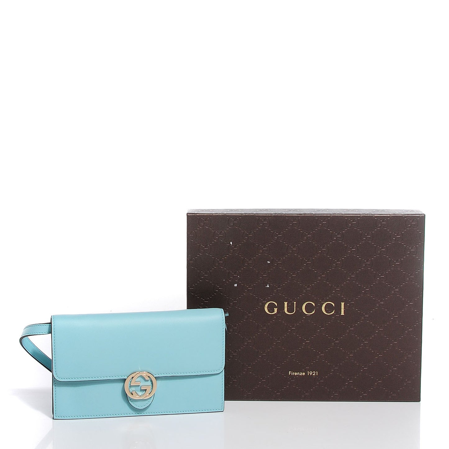 Moon Calfskin Icon Wallet Ocean Wave