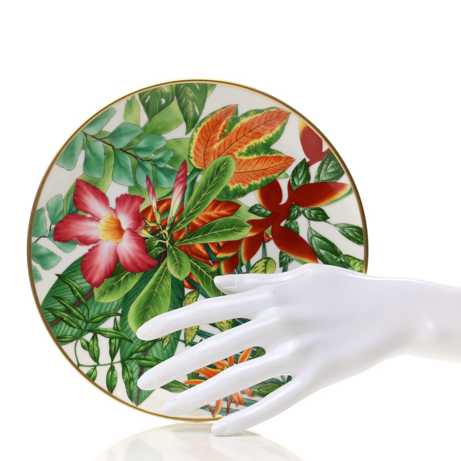 Hermes Porcelain Passifolia Dessert Plate N°1 Set of 2 2 of 8