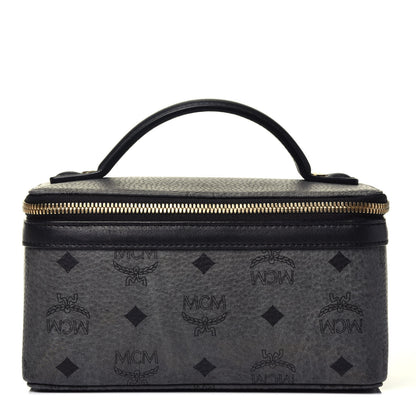 MCM Visetos Vanity Case Dark Grey Black 1 of 8