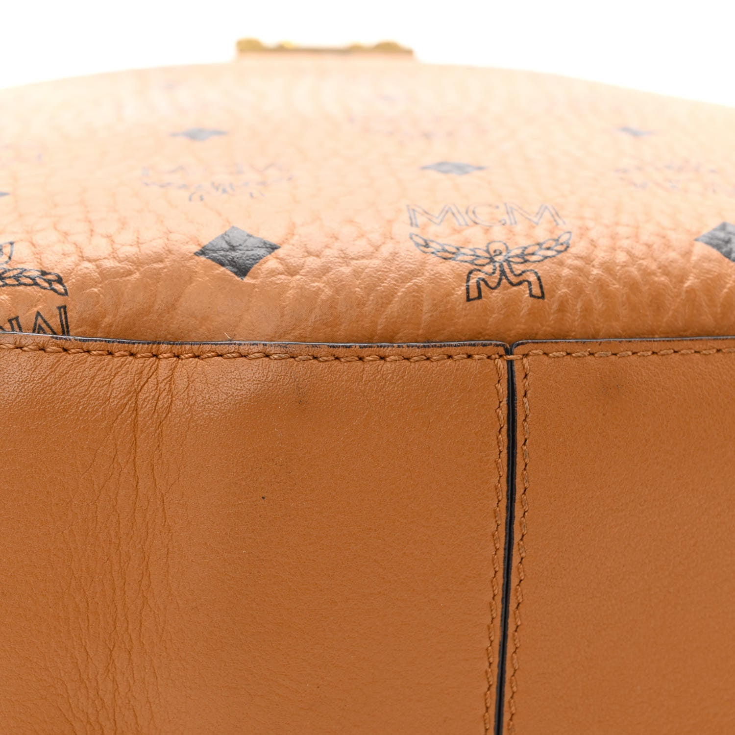 MCM Visetos Large Patricia Hobo Cognac 17 of 17