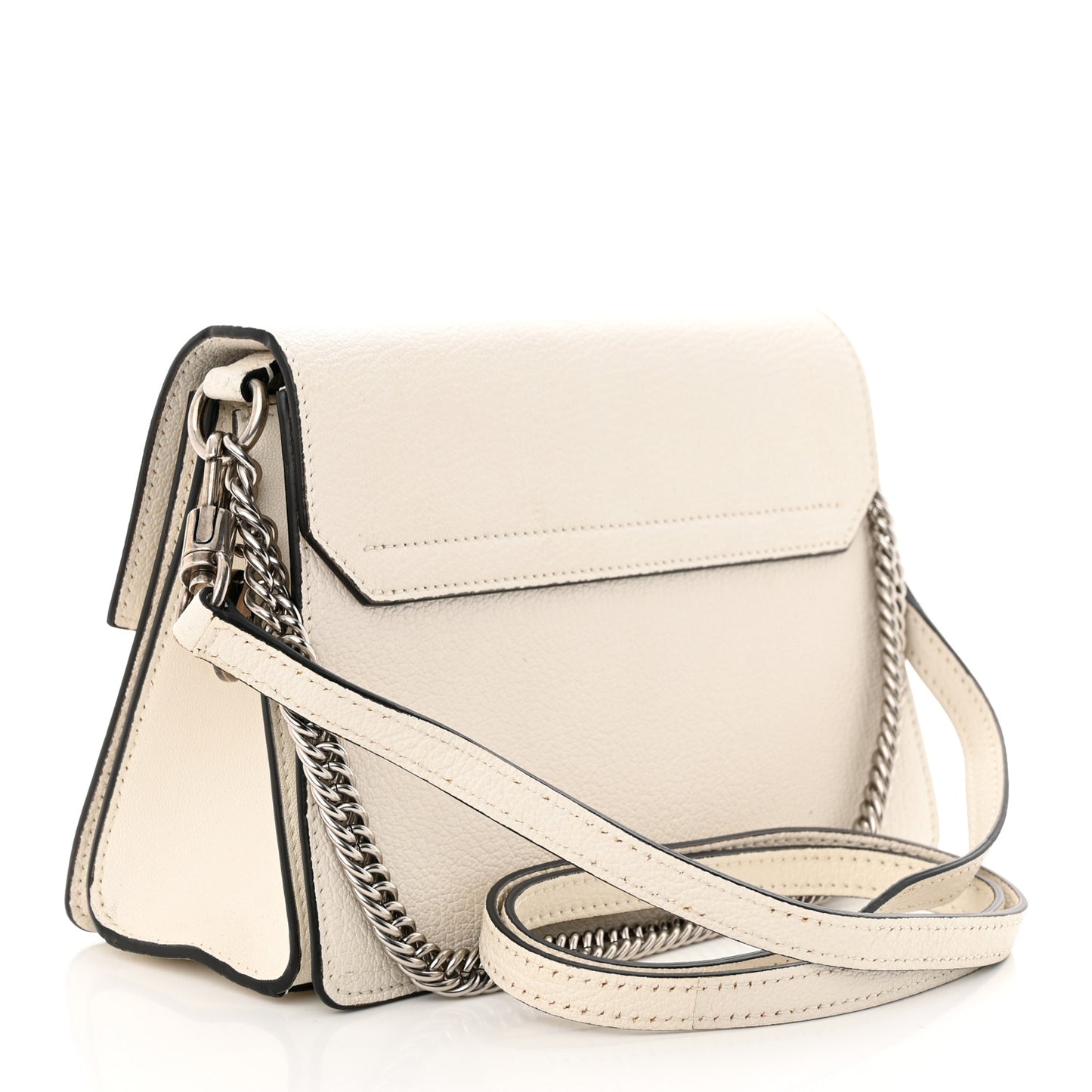 Goatskin Small GV3 Shoulder Bag White