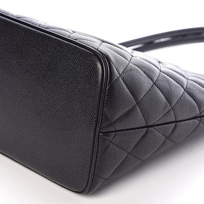 Chanel Caviar Quilted Medallion Tote Black 11 of 12
