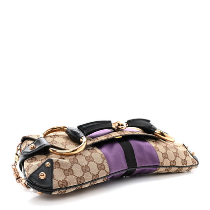 Gucci Tom Ford Monogram Horsebit Web Clutch Purple 4 of 11