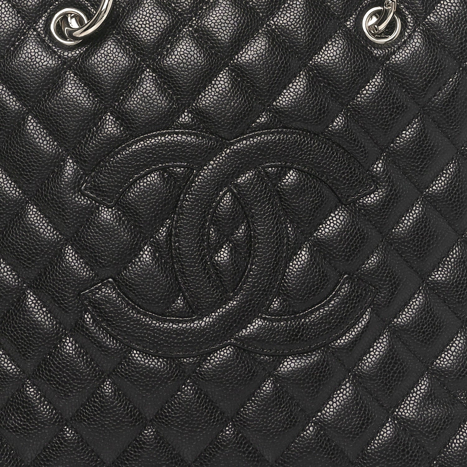 Chanel Caviar Quilted Grand Shopping Tote GST Black 8 of 10