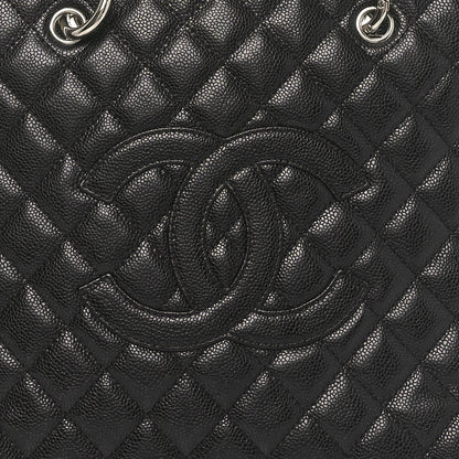 Chanel Caviar Quilted Grand Shopping Tote GST Black 8 of 10
