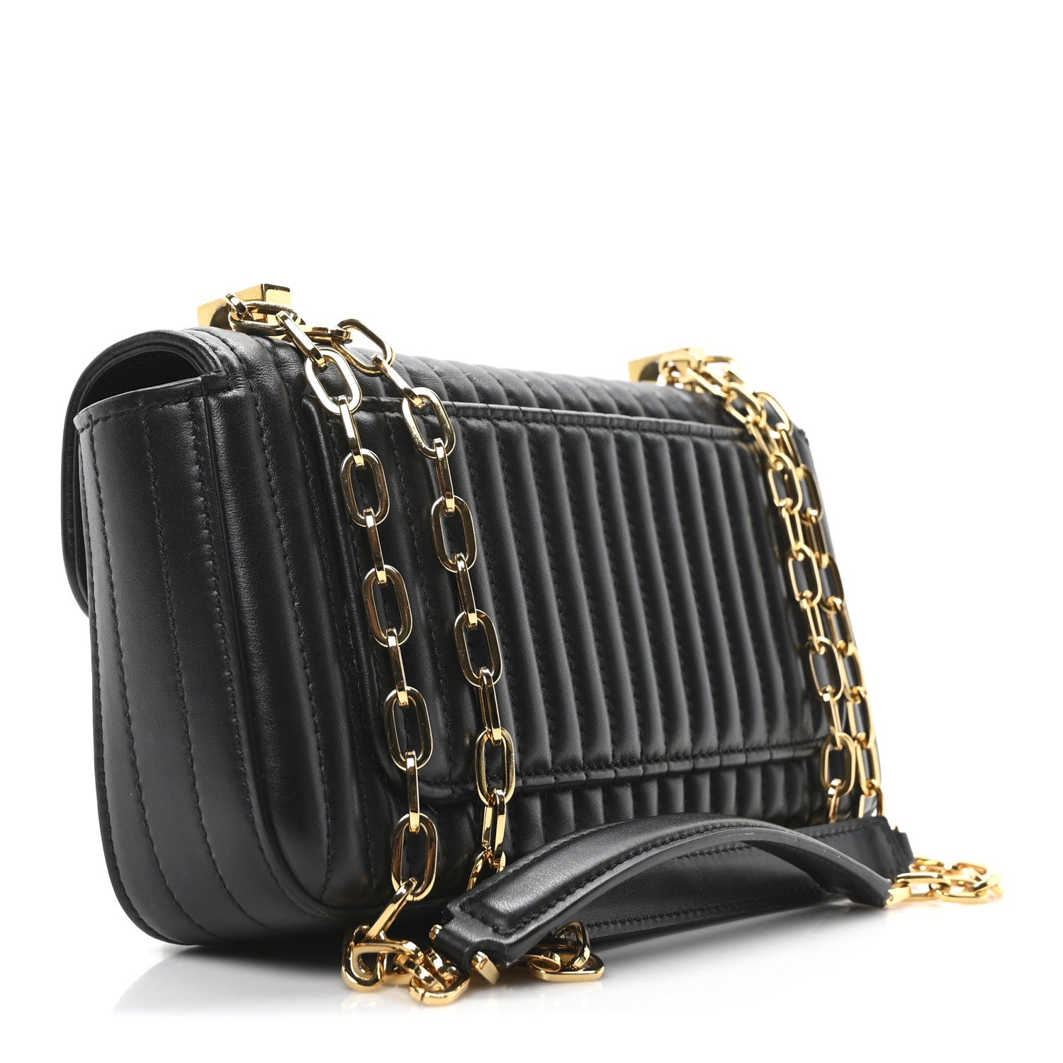 Tom Ford Calfskin Quilted Medium 001 Shoulder Bag Black 3 of 9