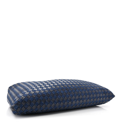 Bottega Veneta Denim Calfskin Intrecciato Large Hop Abyss Indigo 4 of 9