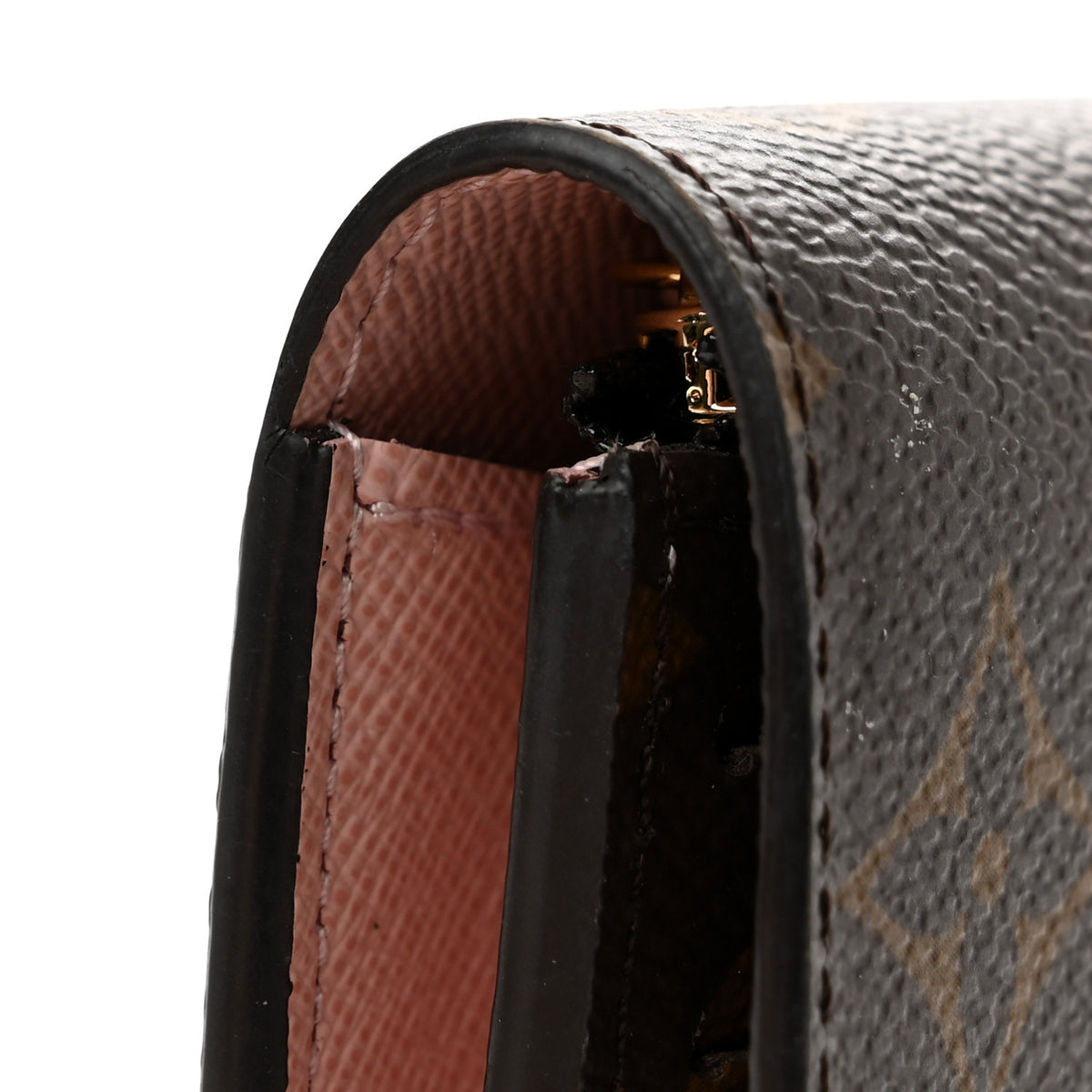 Louis Vuitton Monogram Emilie Wallet Rose Ballerine 8 of 10