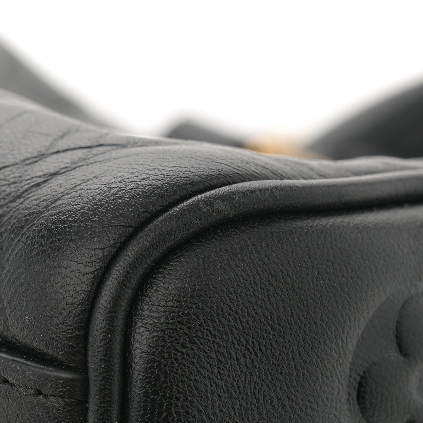 Lambskin Embossed Monogram Speedy 22 Bandouliere Black