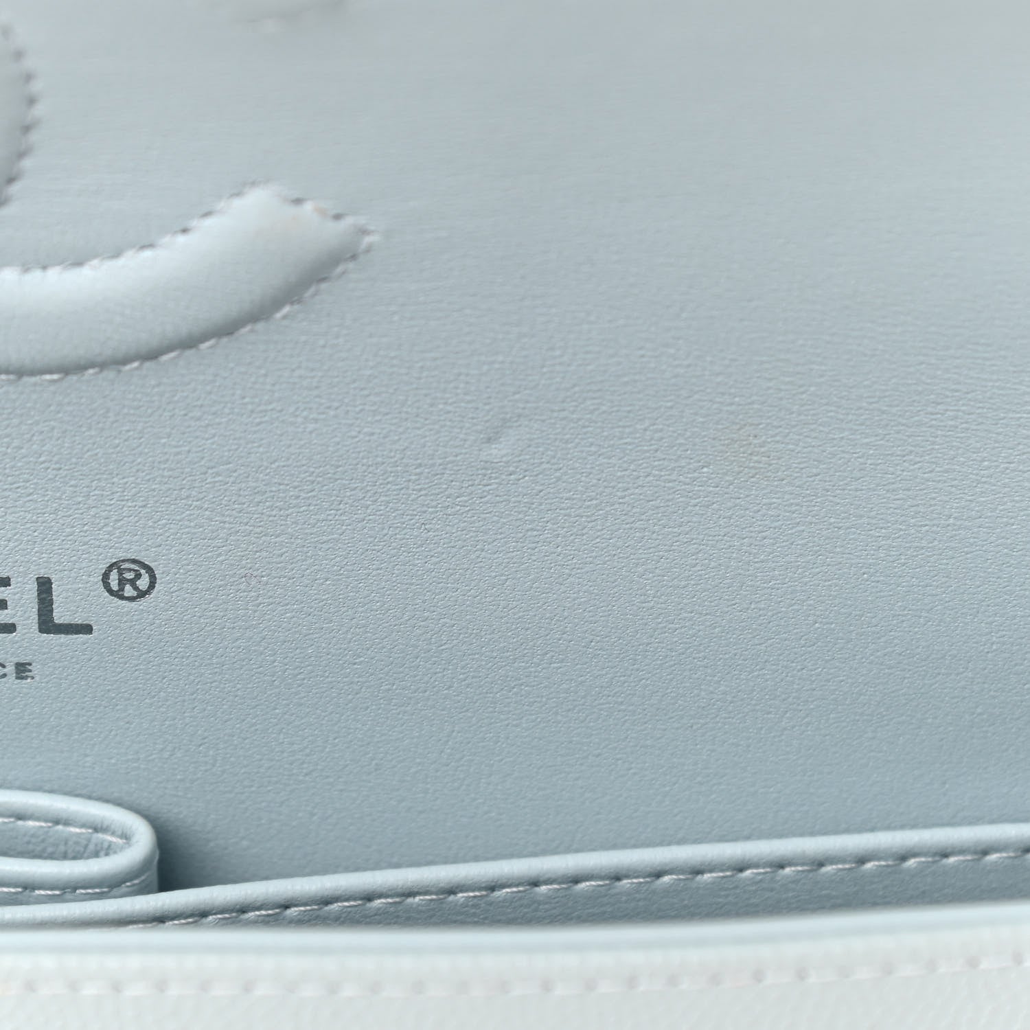 Chanel Caviar Quilted Medium Double Flap Light Blue 11 of 11