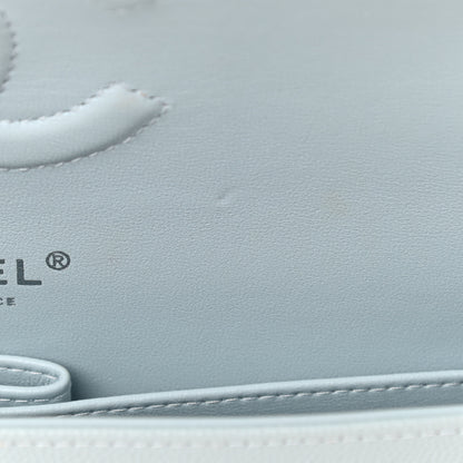 Chanel Caviar Quilted Medium Double Flap Light Blue 11 of 11