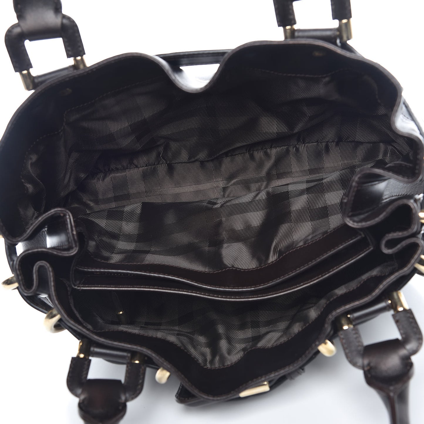 Calfskin Quilted Baby Beaton Dark Brown