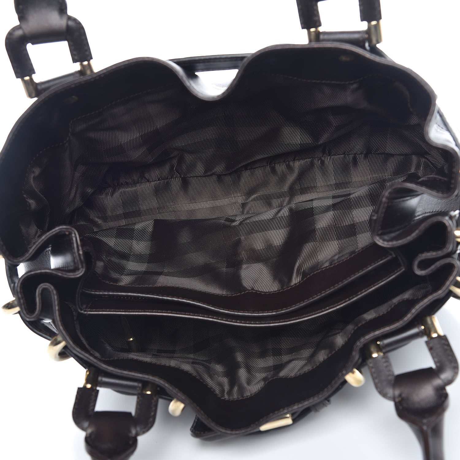 Burberry Calfskin Quilted Baby Beaton Dark Brown 5 of 13