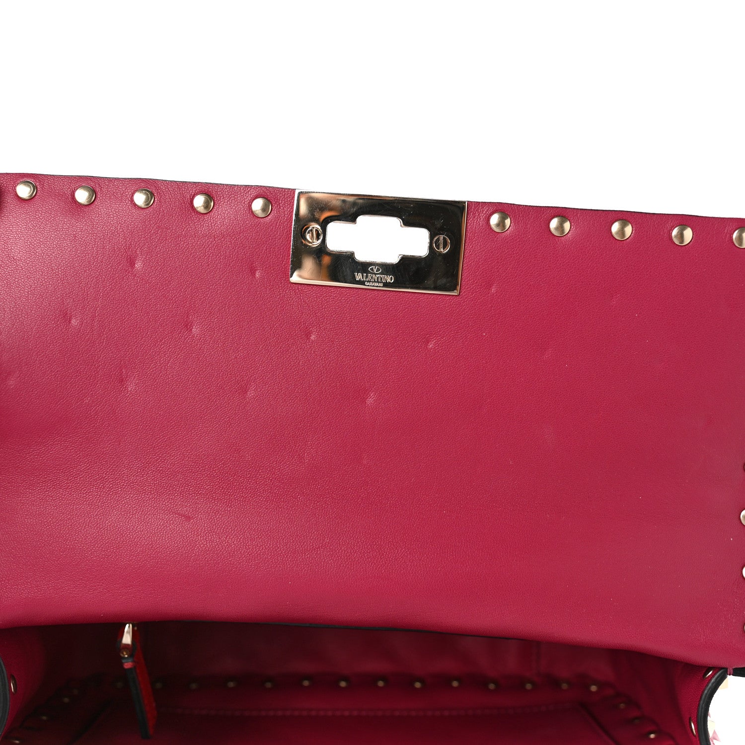 Valentino Garavani Nappa Medium Rockstud Spike Shoulder Bag Camelia 9 of 9