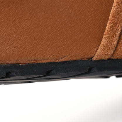 Bottega Veneta Suede Intrecciato Reggie Mules 38 Caramel 10 of 17
