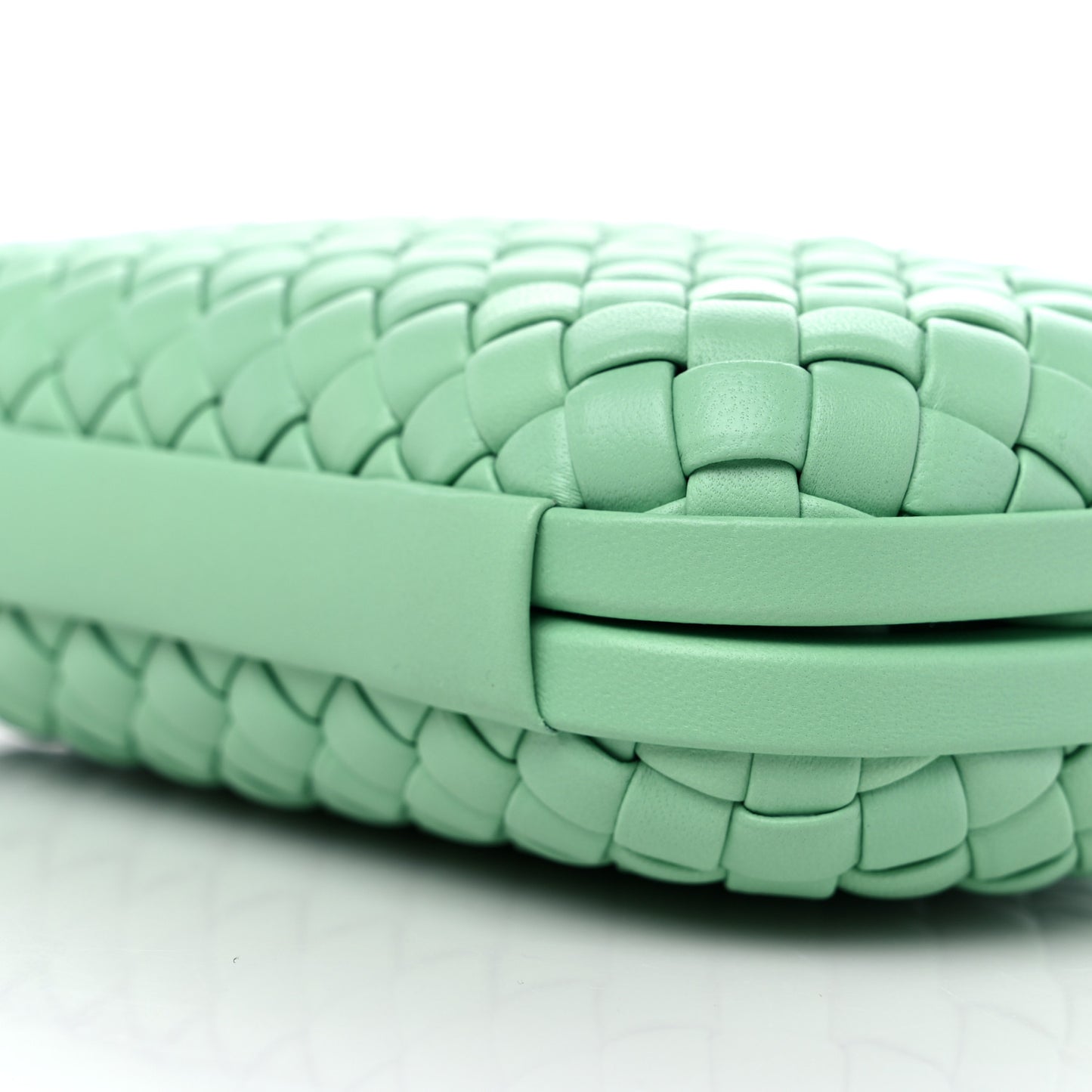 Nappa Intrecciato Knot Clutch Siren