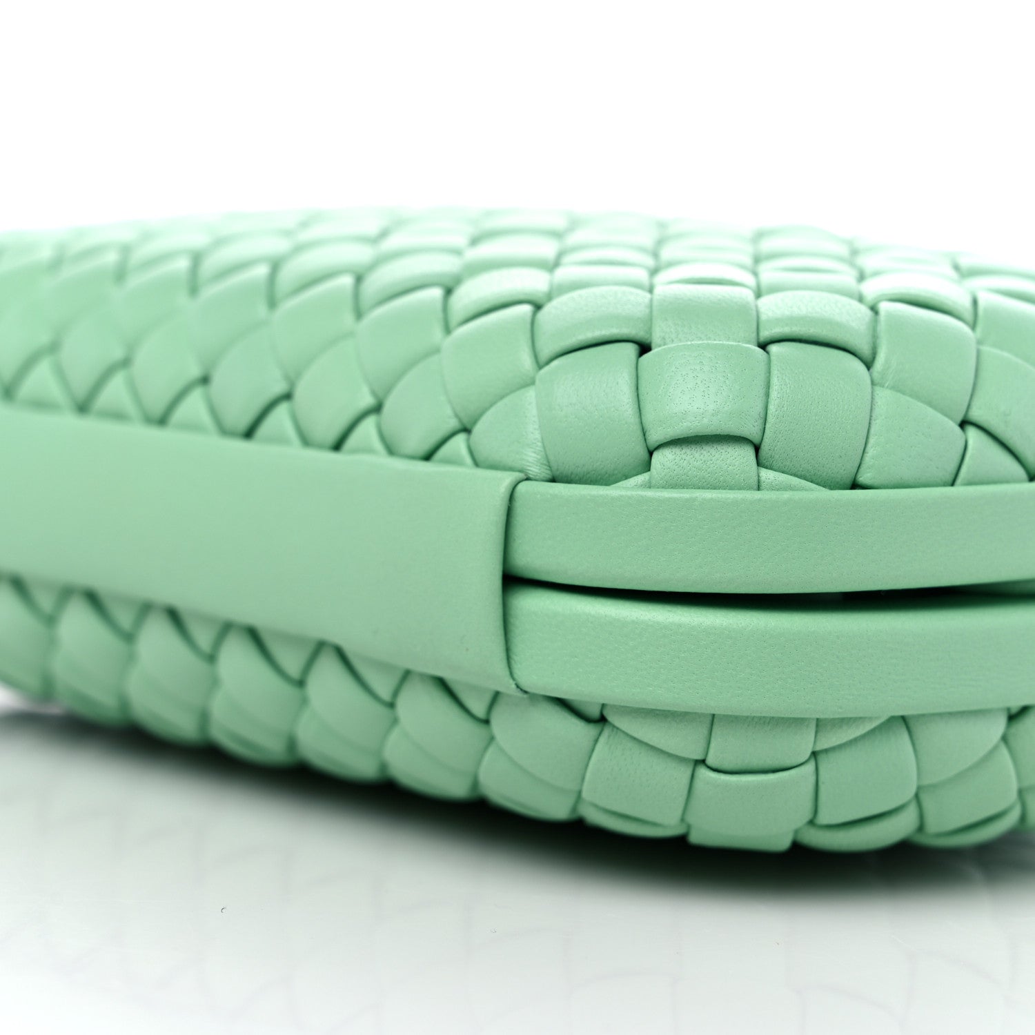 Bottega Veneta Nappa Intrecciato Knot Clutch Siren 9 of 9