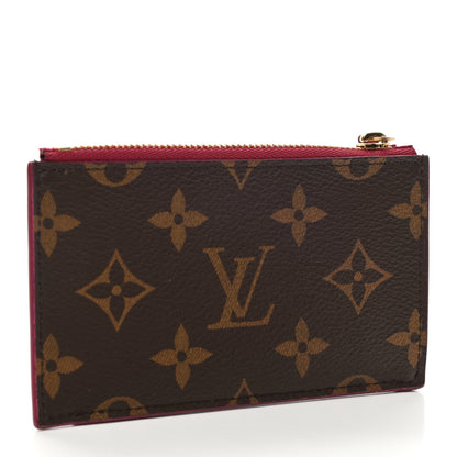Louis Vuitton Monogram Zipped Card Holder Fuchsia 3 of 7
