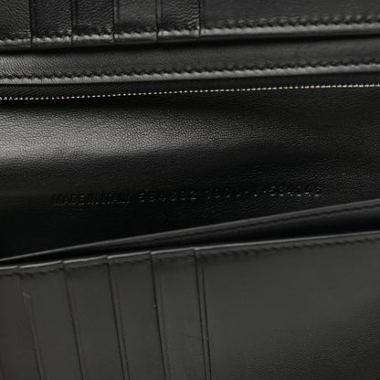 Balenciaga Calfskin Cash Vertical Long Wallet Black 7 of 8