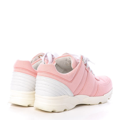 Chanel Canvas Womens CC Sneakers 38 Salmon 4 of 22