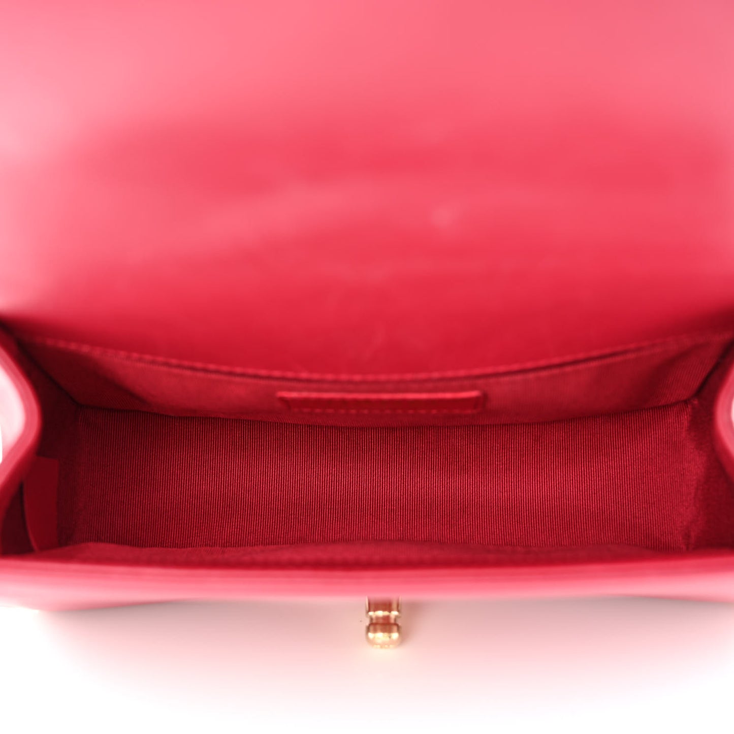 Lambskin Quilted Small Boy Flap Dark Pink