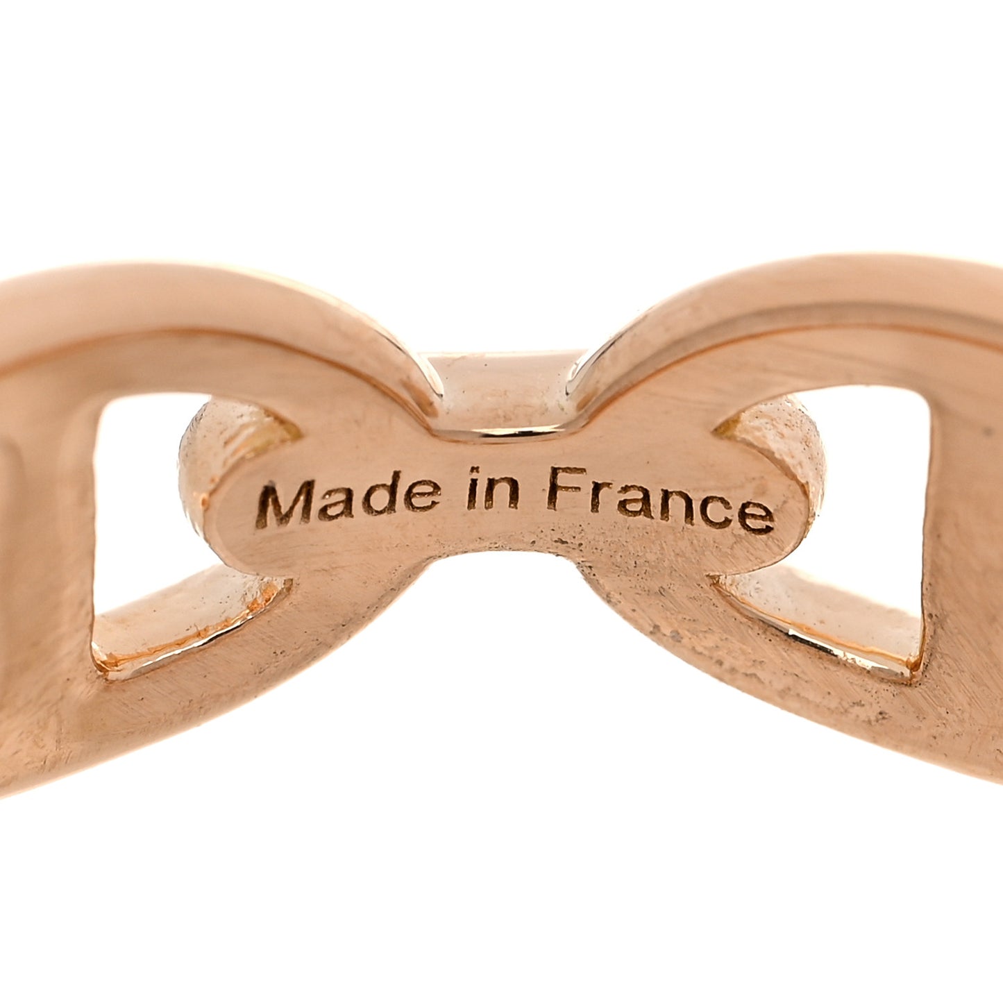 18K Rose Gold PM Chaine d'Ancre Enchainee Ring 55 7.25