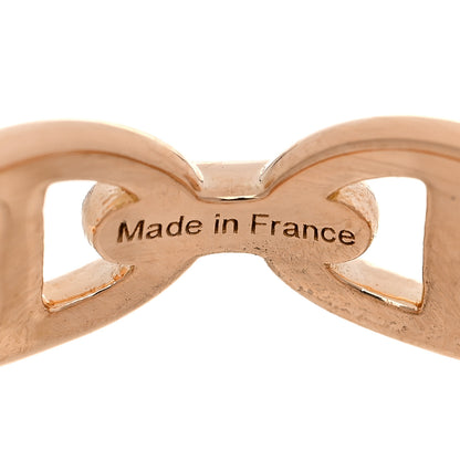 Hermes 18K Rose Gold PM Chaine d'Ancre Enchainee Ring 55 7.25 8 of 9