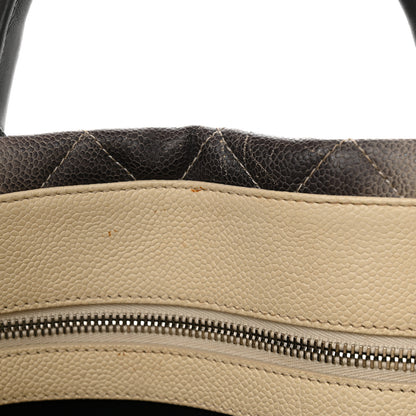 Chanel Caviar Ombre Large Shopping Tote White 16 of 19