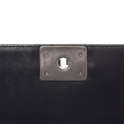 Chanel Perforated Lambskin Quilted New Medium Boy Flap Navy 8 of 10
