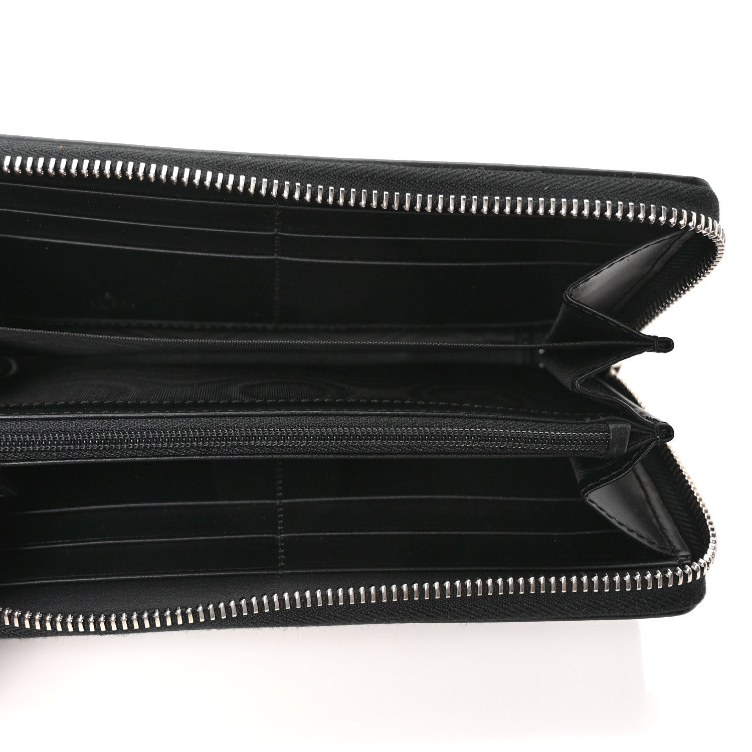 Gucci GG Supreme Monogram Kingsnake Zip Around Wallet Black 5 of 7