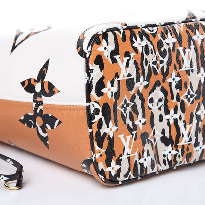 Louis Vuitton Monogram Giant Jungle Neverfull MM Ivory 8 of 9