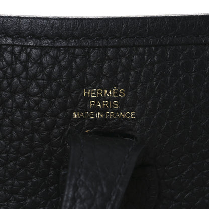 Hermes Taurillon Clemence Evelyne TPM Black 6 of 10