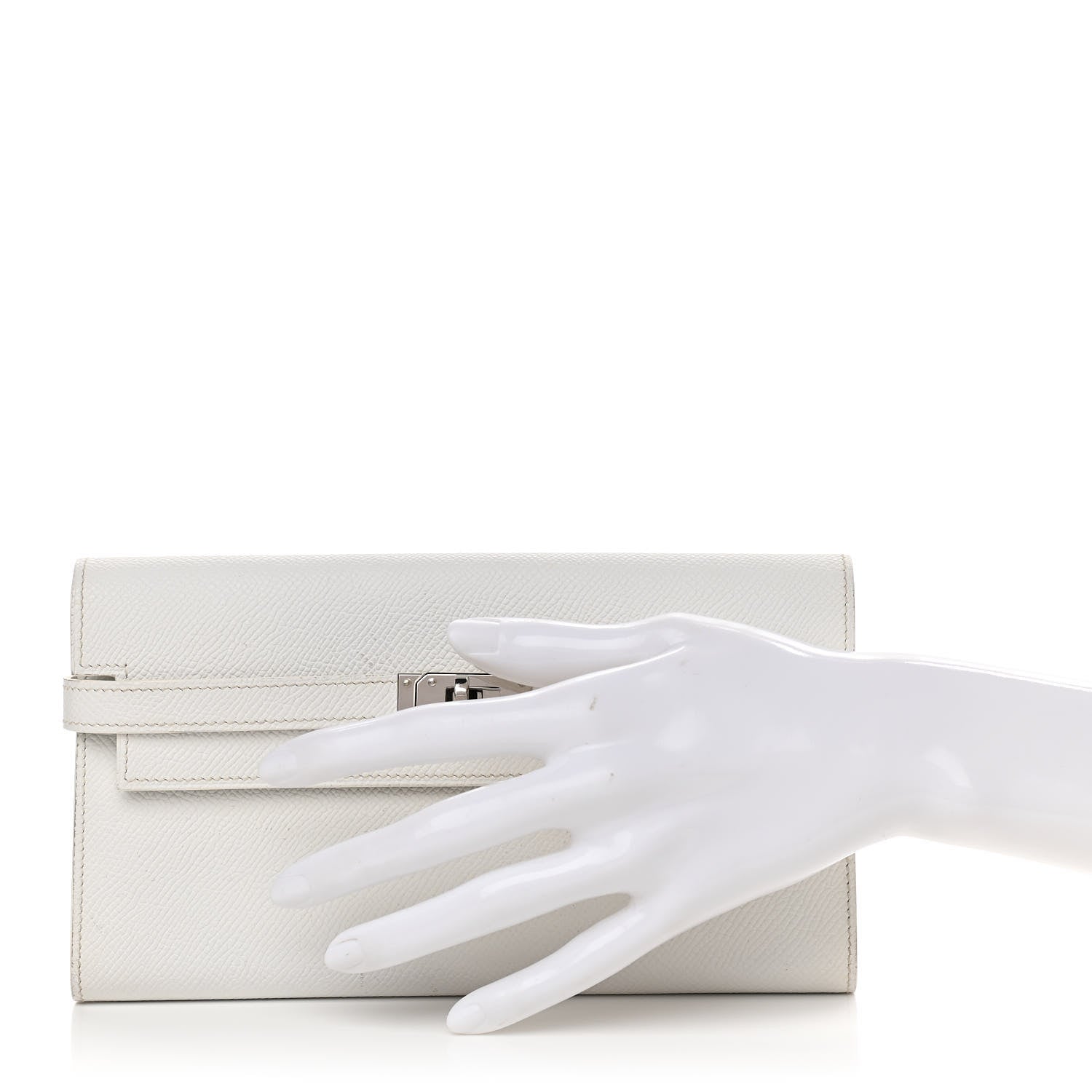 Hermes Epsom Kelly Longue Wallet White 2 of 11
