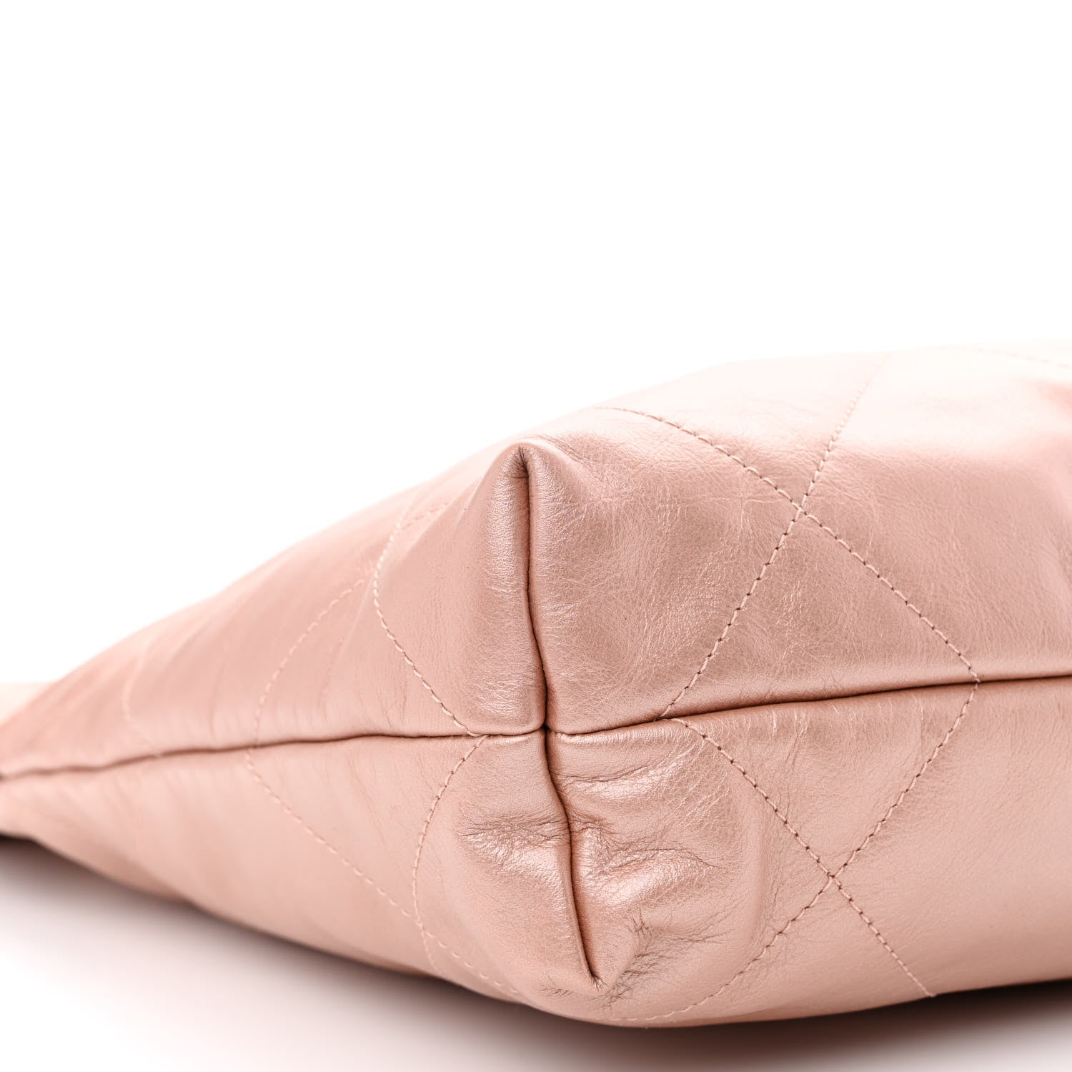 Chanel Metallic Calfskin Quilted Small Chanel 22 Pink 10 of 12