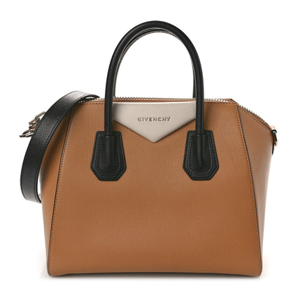 Givenchy Sugar Goatskin Small Tri-Color Antigona Beige Black Brown 1 of 12