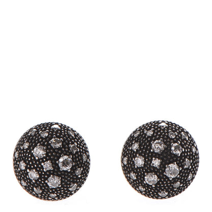 David Yurman Sterling Silver Diamond Midnight Melange Earrings 1 of 5