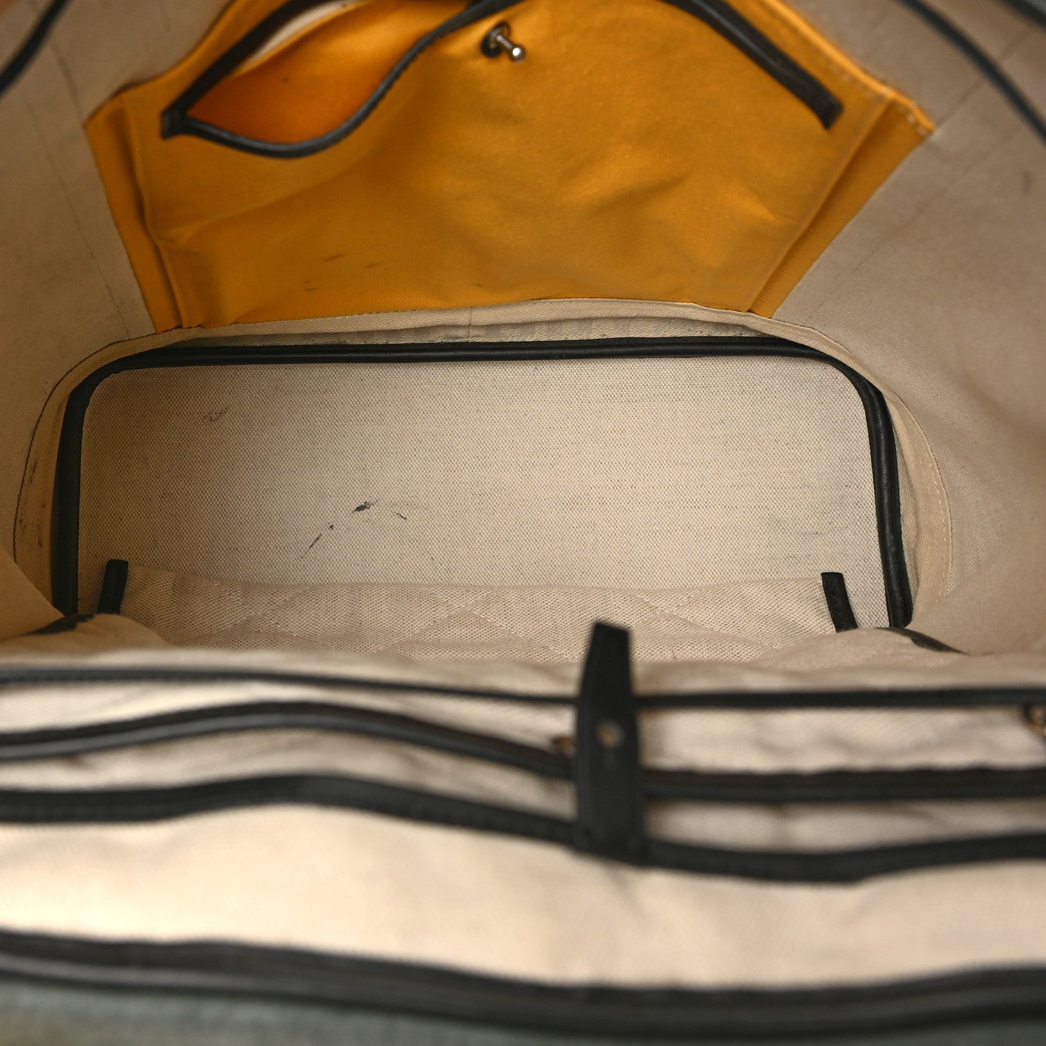 Goyard Goyardine Calfskin Alpin MM Backpack Black 5 of 9