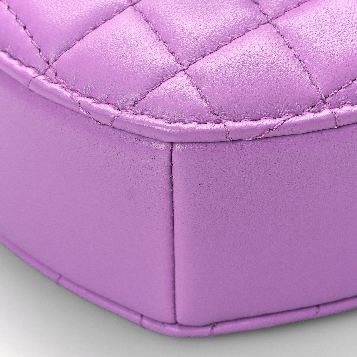 Chanel Lambskin Quilted CC In Love Heart Bag Purple 8 of 9