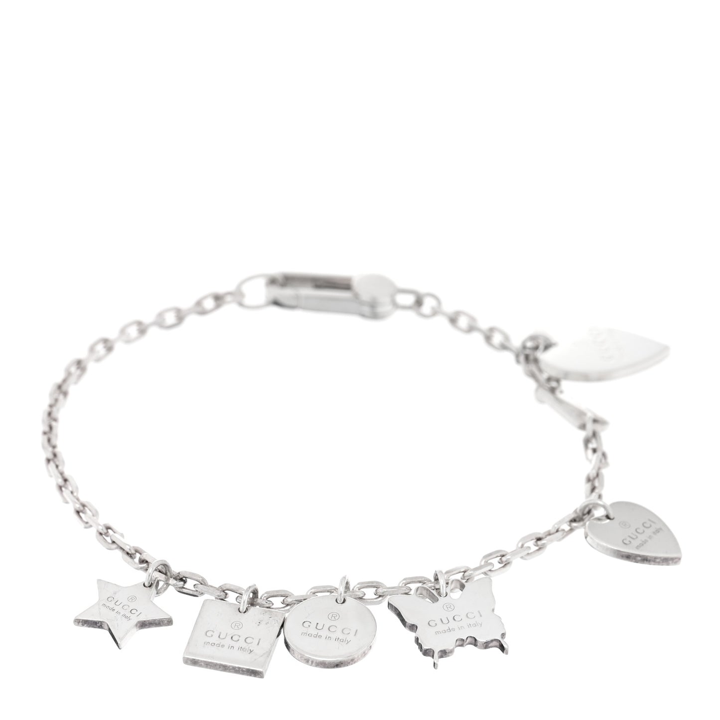 Sterling Silver Trademark Charm Bracelet