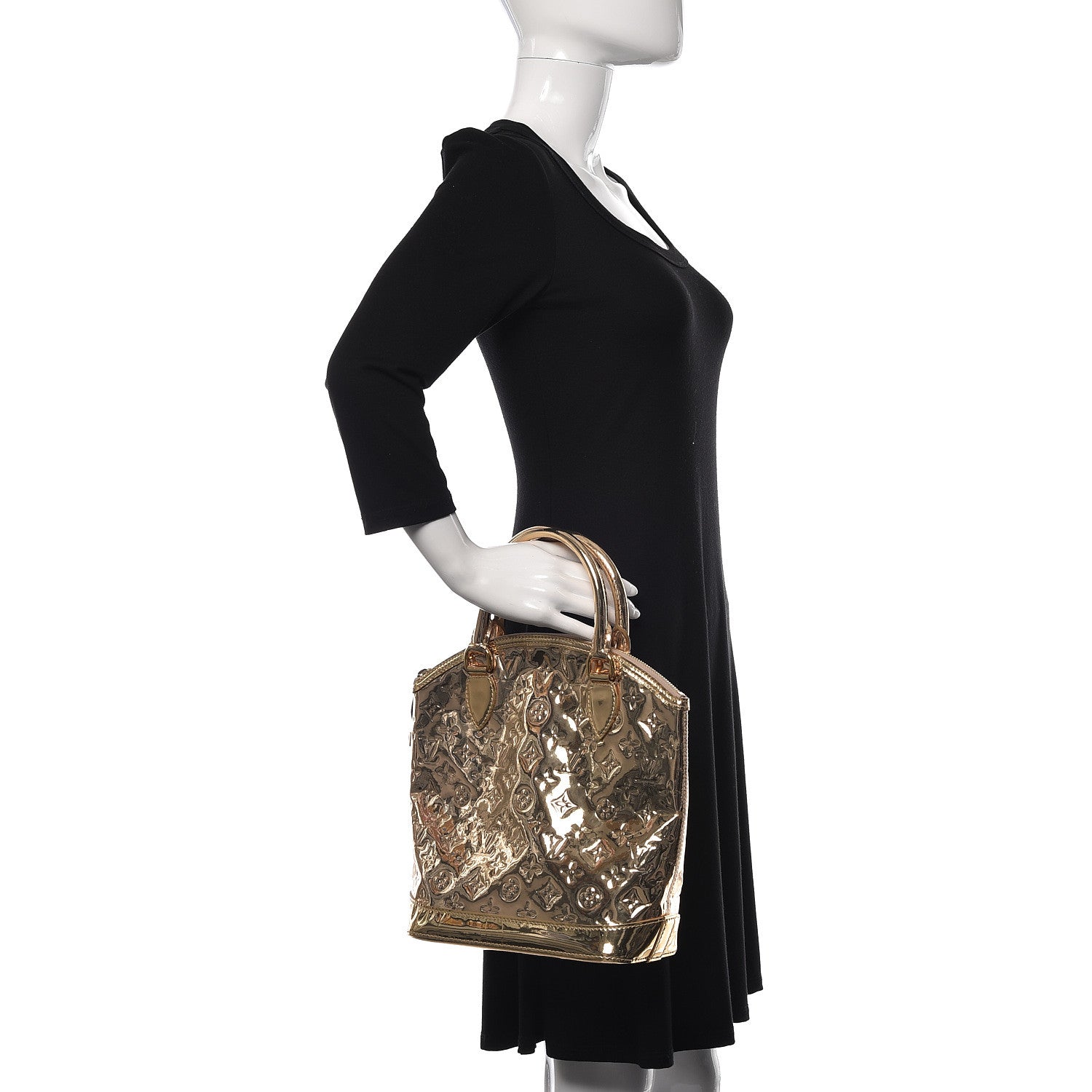 Louis Vuitton Monogram Miroir Lockit Gold 2 of 9
