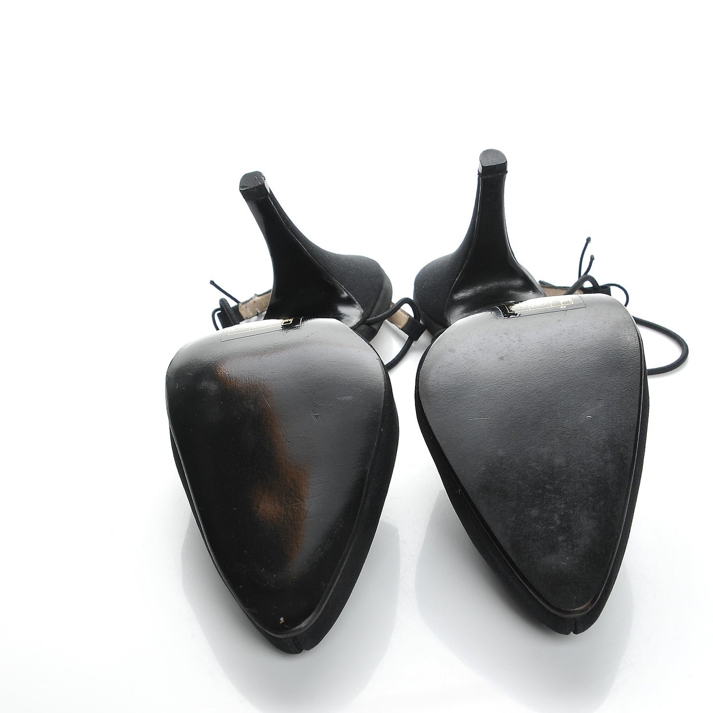 Grosgrain Slit Slingback Pumps 36 Black