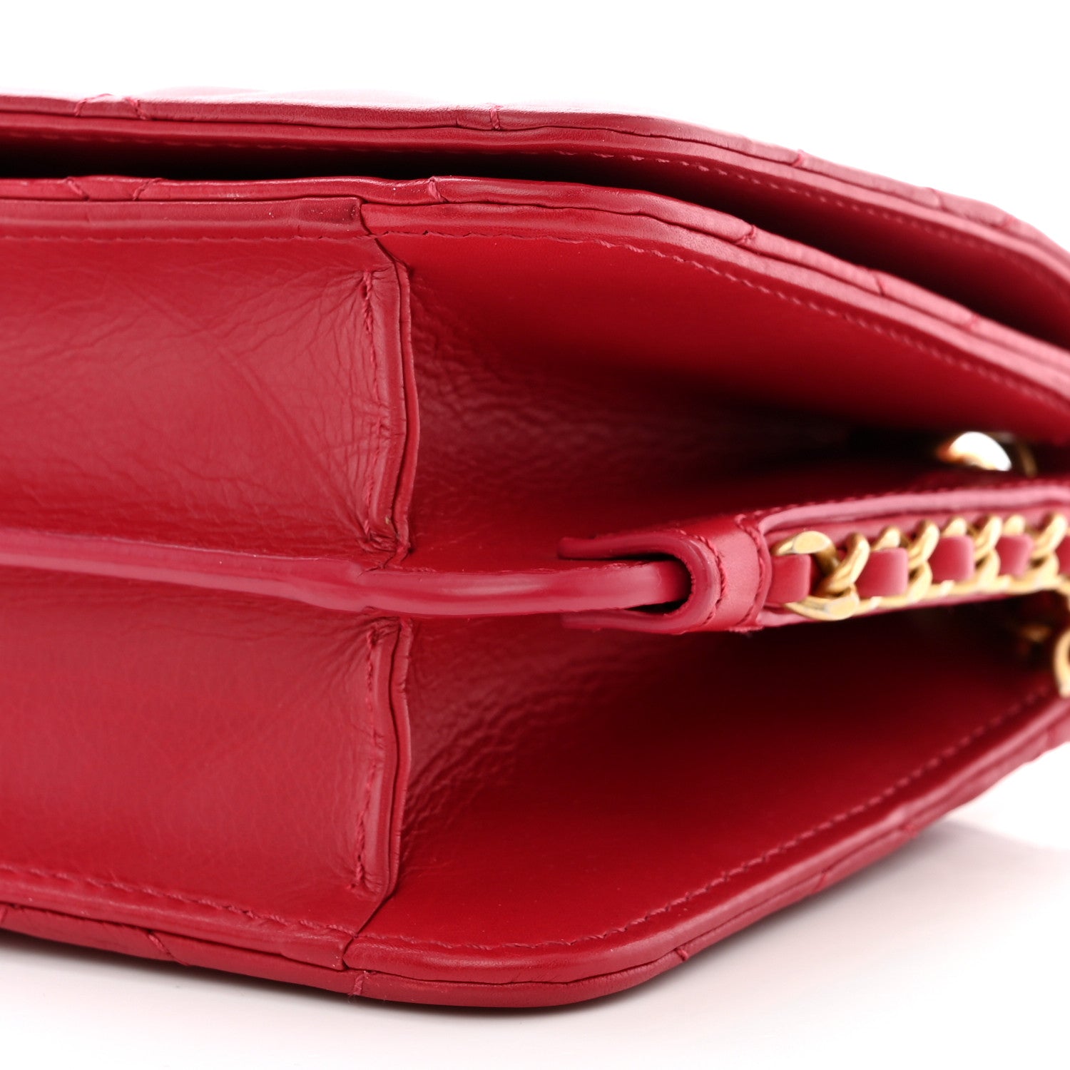 Chanel Calfskin Quilted Everyday Chic Single Flap Red 10 of 11