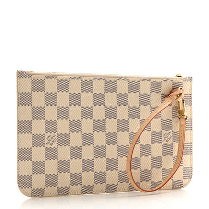 Louis Vuitton Damier Azur Neverfull MM GM Pochette 3 of 7