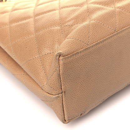 Chanel Caviar Quilted Flap Shoulder Bag Beige 10 of 11