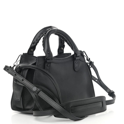 Balenciaga Grained Calfskin Neo Classic Black Hardware Mini City Black 3 of 13
