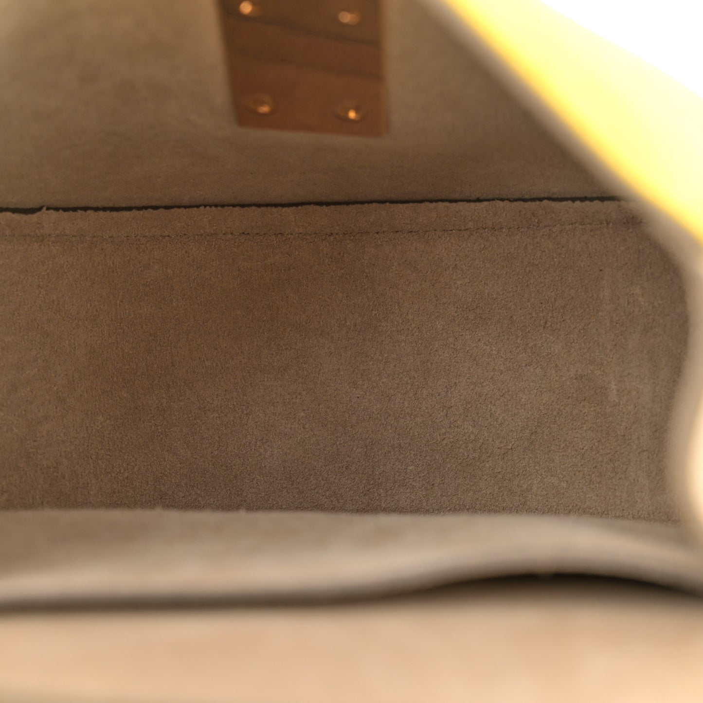 Suede Smooth Calfskin Mini Drew Shoulder Bag Cork Beige